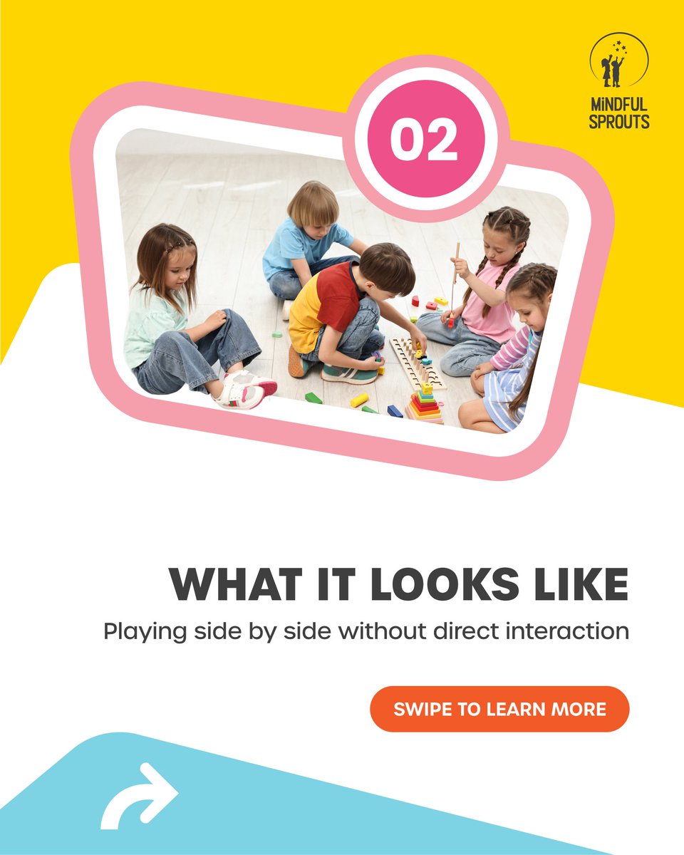 Mindful_Sprouts's tweet photo. Parallel play may look quiet, but it matters.

Playing side by side helps children build comfort around others and can be a step toward shared play, social connection, and interaction over time.

Learn more: https://t.co/FOXN3LcPvw

#MindfulSprouts #ABAtherapy #AutismSupport https://t.co/vsKMKwQACm