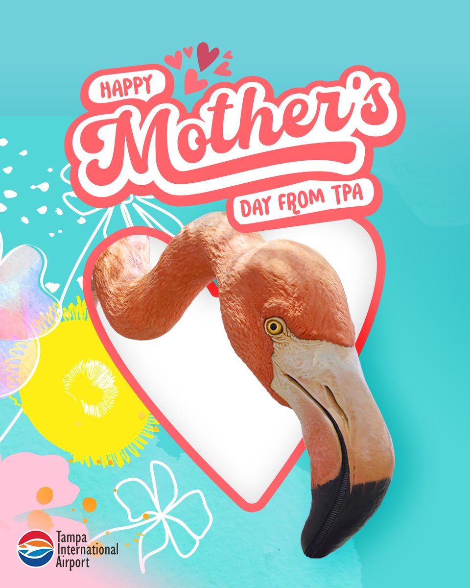 FlyTPA's tweet photo. From all of us at TPA (and one very large flamingo), Happy Mother's Day! 🥰🫶🦩 https://t.co/QofkBGmP3w