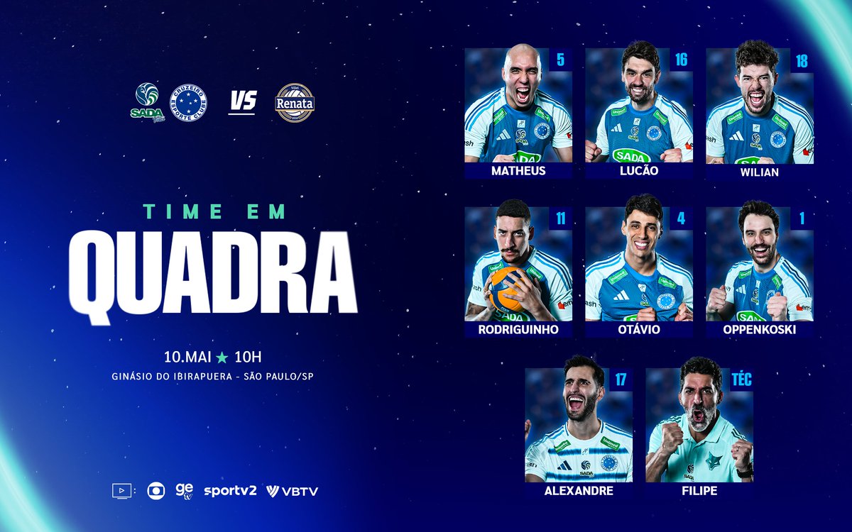 sadacruzeiro's tweet photo. SADA CRUZEIRO ESCALADO PARA A FINAL!!
PRA CIMA DELEEEES!! https://t.co/mzuQorzqOc
