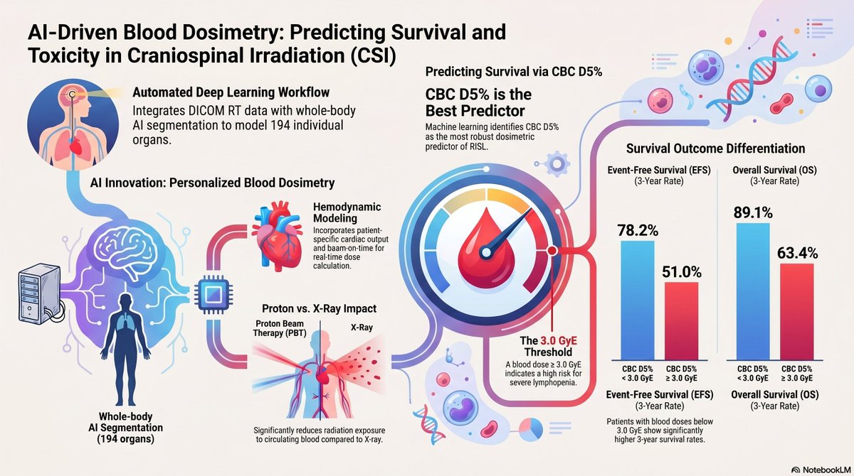 SMC_RadOnc's tweet photo. We introduce a novel deep learning platform for personalized circulating blood cell dosimetry during Craniospinal Irradiation, published in @IJROBP 

#RadOnc #DeepLearning #PediatricOncology #SMC_RadOnc https://t.co/3om9DOCoYg