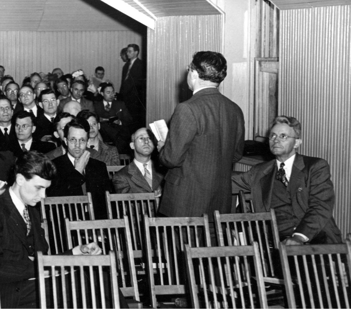 opchistorian's tweet photo. Today in OPC history (May 10): Remembering Van Til Elected Moderator (1939–1946). https://t.co/UrbBjddCix https://t.co/dpf0QkRnQp