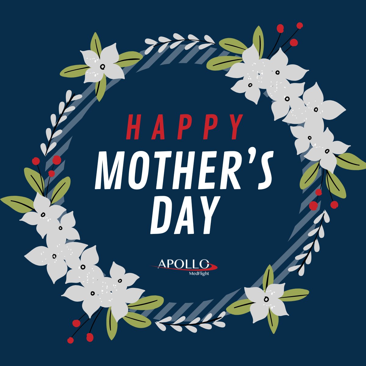 ApolloMedFlight's tweet photo. Today, we celebrate your strength, kindness, and unwavering love. Happy Mother’s Day to all amazing moms out there!  #ApolloMedFlight #WhenSecondsCount https://t.co/Fw7scfUDW7