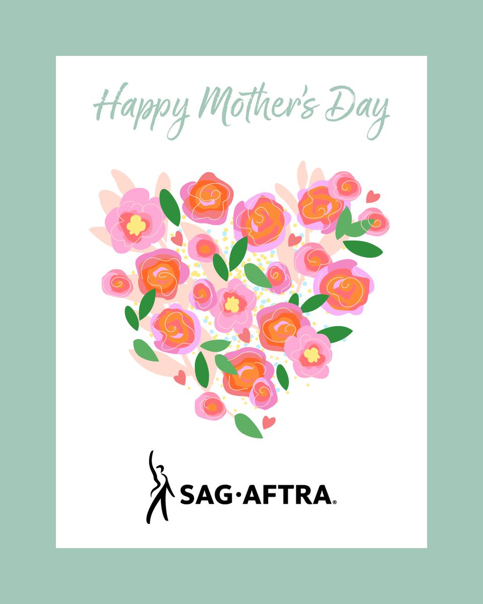 sagaftra's tweet photo. We are so thankful for the moms who have made an impact on our lives, in real life and on the screen. 💛 Happy #MothersDay! https://t.co/b4duaQNHrC