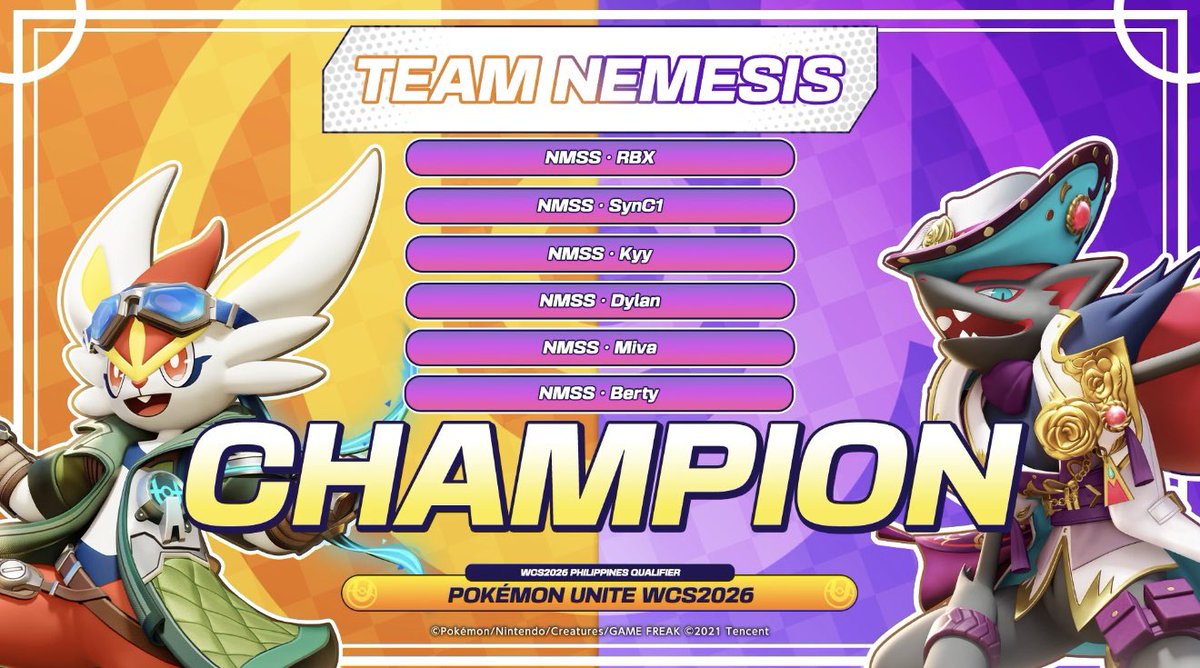 firelordberty's tweet photo. See you at worlds! #PokemonUnite https://t.co/1czvLVEq96