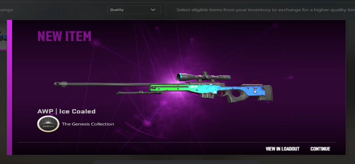 Vyrrex's tweet photo. Missed the 5% for the AWP Crakow! at least I got my money back. https://t.co/QoagwK92wa