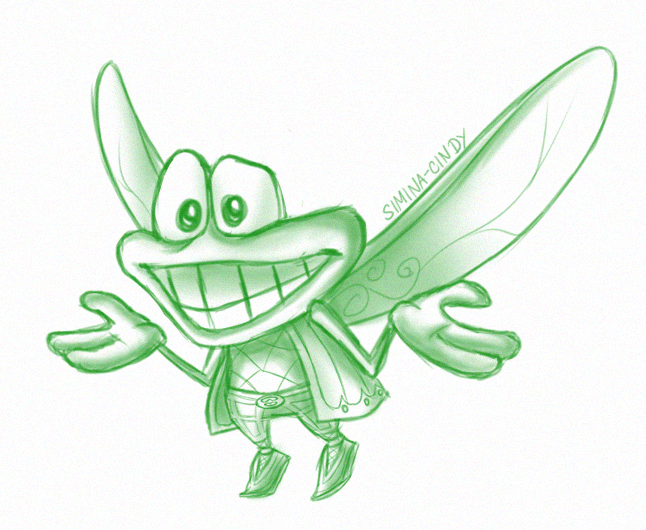 SiminaCindy's tweet photo. It's ya boi, the flying one-volume encyclopedia himself, James Motherfuckin' Murfy! I swear, I think I haven't drawn this guy since I was a kid xD It was about time I got to it lol.

Art belongs to me. Do not copy or reupload.

#rayman #murfy #fanart #cartoon #fantasy #rayman3 https://t.co/yu9GPMmEkb