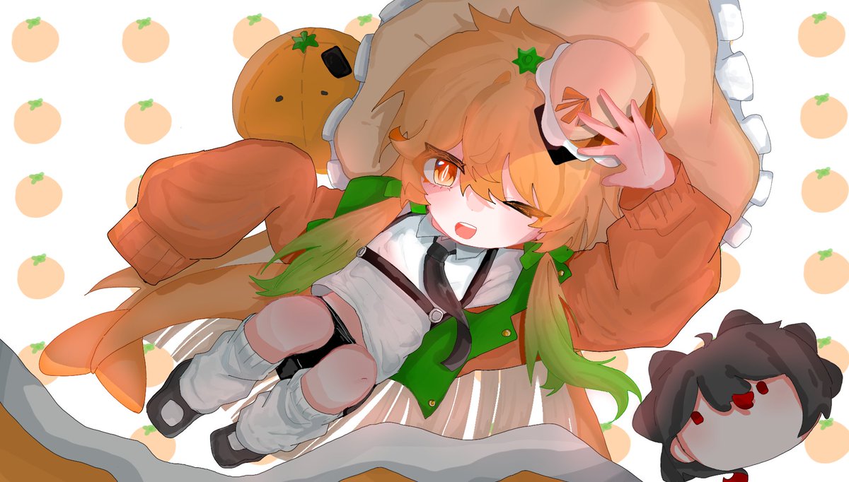 Tangerine326's tweet photo. #오너캐 #귤 #oc 야하 패드로 오랜만에 전신그리깅ㅇ https://t.co/XGFKmj1REm