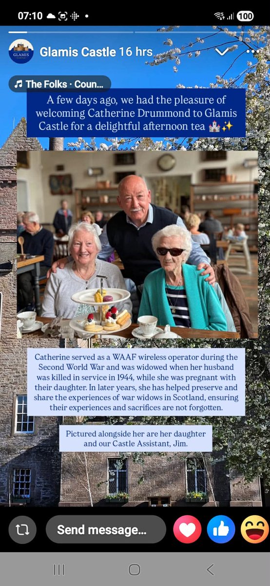 WarWidowsAssoc's tweet photo. Look who's just celebrated her 104th birthday! Our lovely member, Cathy Drummond is not only a War Widow but a Veteran of WWII herself. 1 of her gifts was a morse code machine, in honour of her service as a wireless operator. You deserve all the treats, Cathy: happy birthday!🥳 https://t.co/GIHQZnqNgA