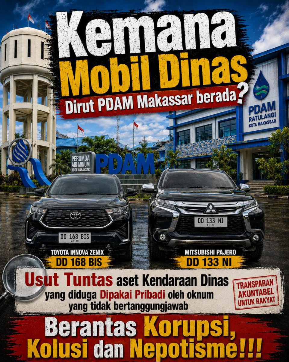 tarzan2015's tweet photo. Setelah Plt Dirut diganti, mobil dinas dirut tdk berpindah tangan. https://t.co/wOoLUTH9My