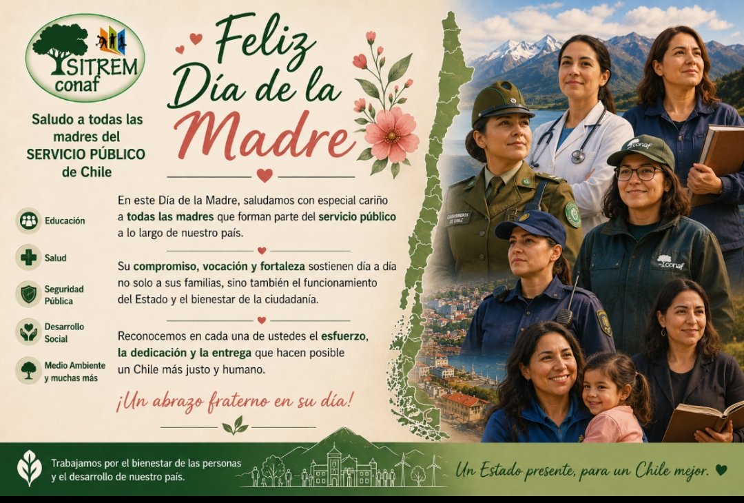 PSitrem's tweet photo. Feliz día de Mamá a nuestras compañeras en los distintos servicios públicos. https://t.co/TMhUnWwm8E