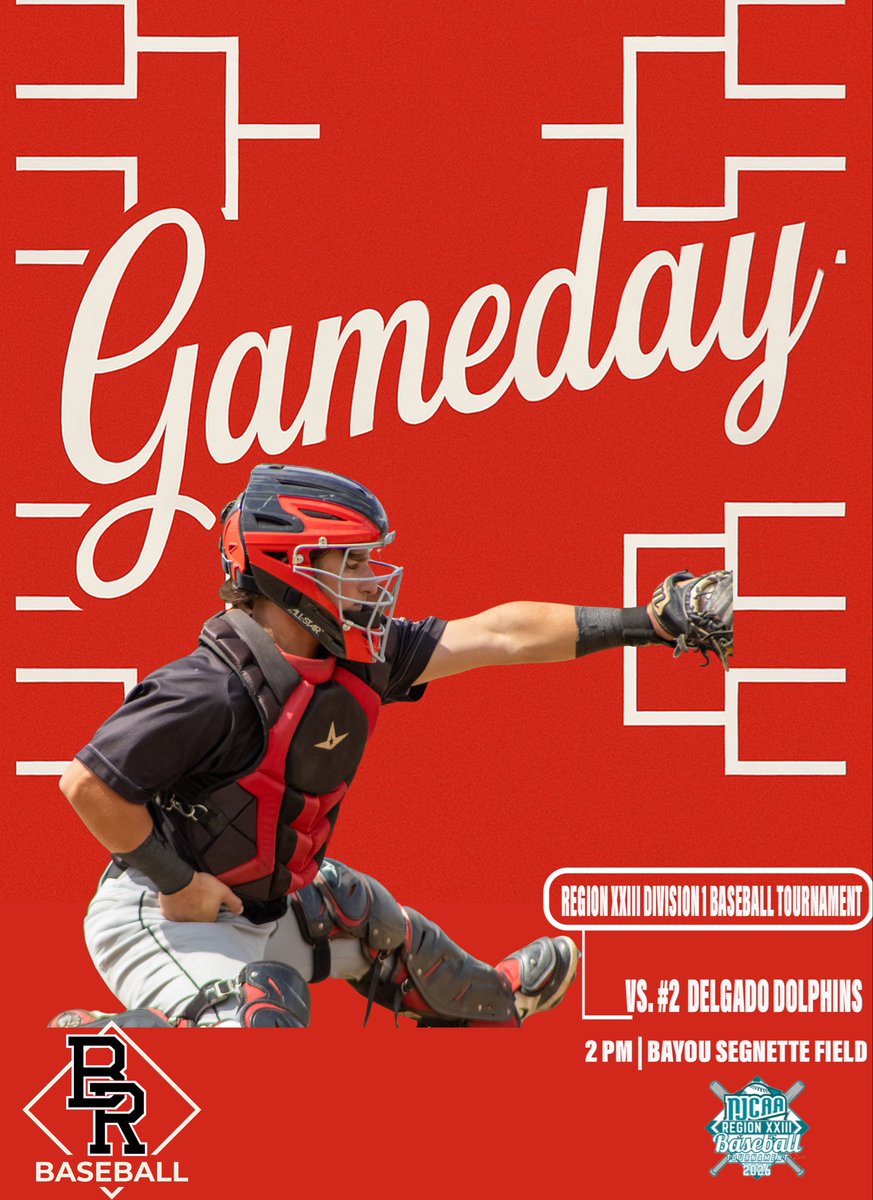 BRCC_Baseball's tweet photo. It’s GAMEDAY!
Survive or Go Home!
Region XXIII Division I Baseball Tournament 
🐻⚾️🆚Delgado Dolphins 
📍Westwego, La
🏟Bayou Segnette Field
⏰2:00 pm
🎟️$15 at the gate
🎥https://t.co/mU4Y6dA1G2

#clawsup #whynotus #nowhatifs https://t.co/GcflCYGlxb