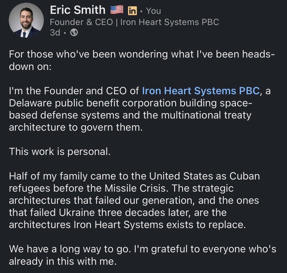 Eric Smith tweet media