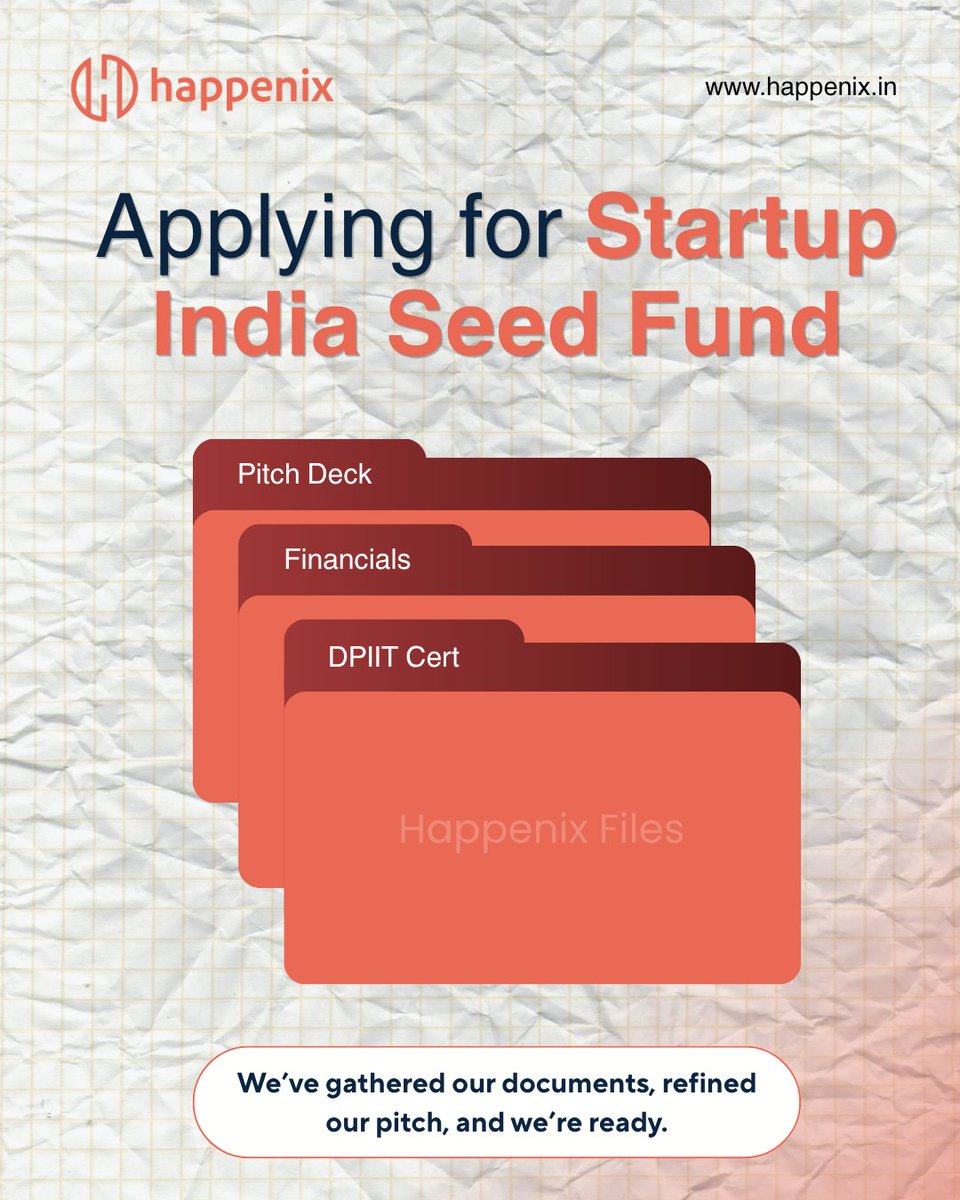 happenix's tweet photo. Leveling up. ⚡️

We just checked the final box on our Startup India Seed Fund prep. 📂 Everything from our DPIIT certification to our roadmap is locked in and ready for submission.
 
#startups #sportstech https://t.co/NNav8ce4eF