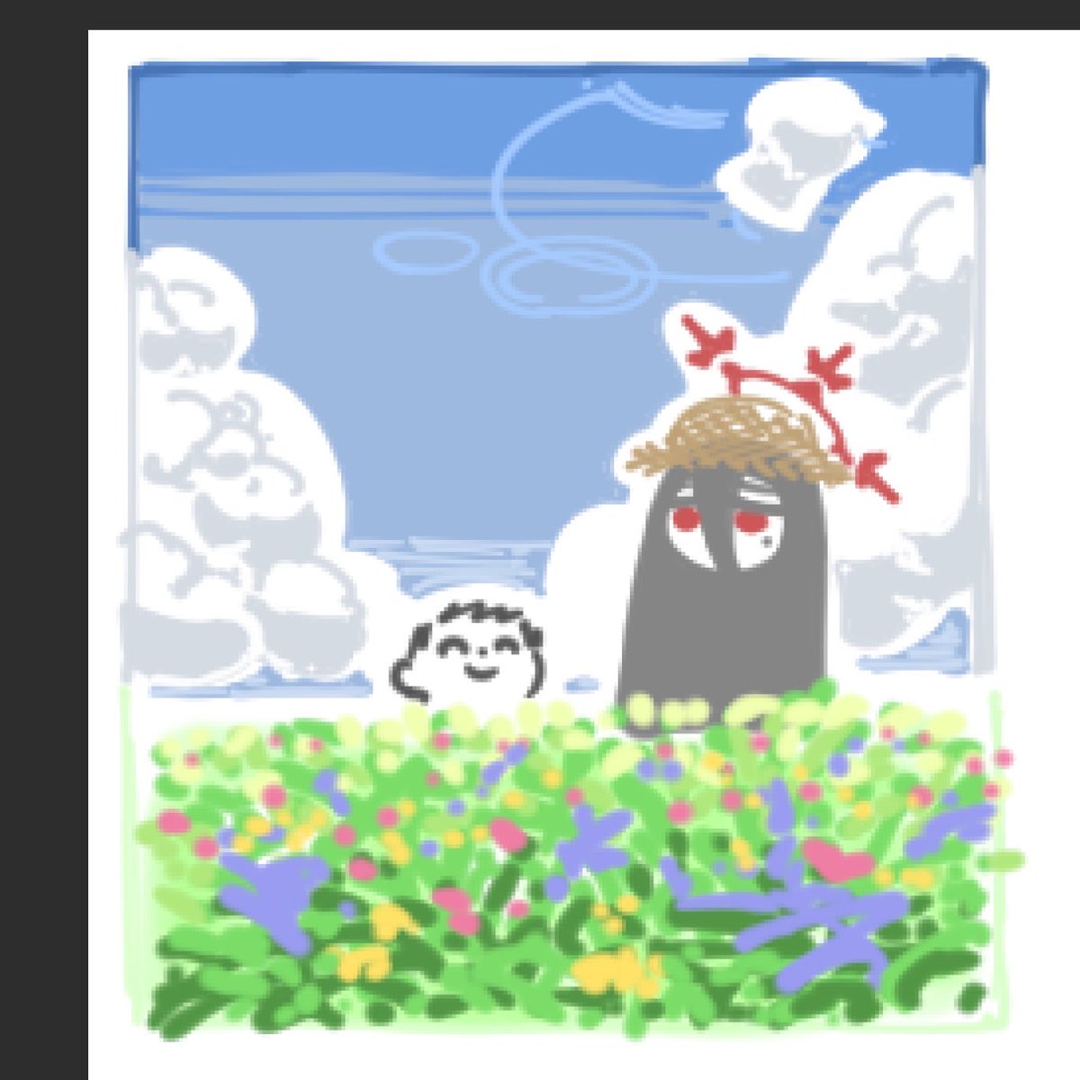 小さく描き過ぎたから画像が荒くてごめん