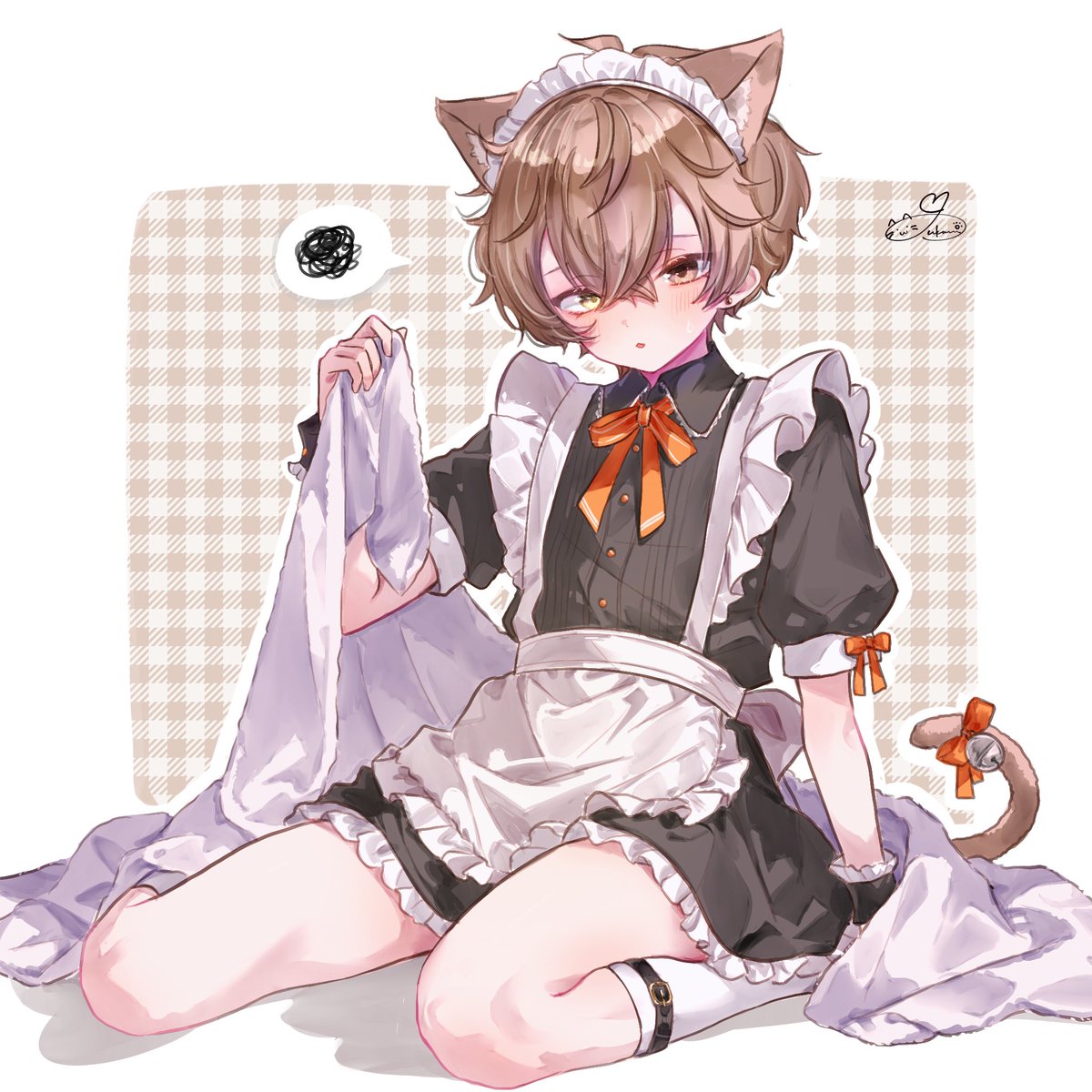 再掲🐱🧡
メイドの日。。