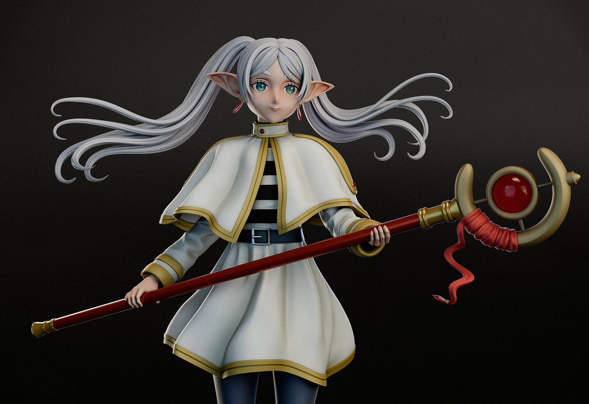 MarcoPescuma's tweet photo. Quick project in my free time, frieren fan art sculpted in zbrush and rendered in blender
#3d #3dmodel #3dsculpt #anime #animefanart #manga #frieren #frierenbeyondjourneysend #fanart #fantasy #zbrush #maxonzbrush #blender #blender3d #art #artwork #digitalsculpture #sculpt https://t.co/iKRVclwcq0