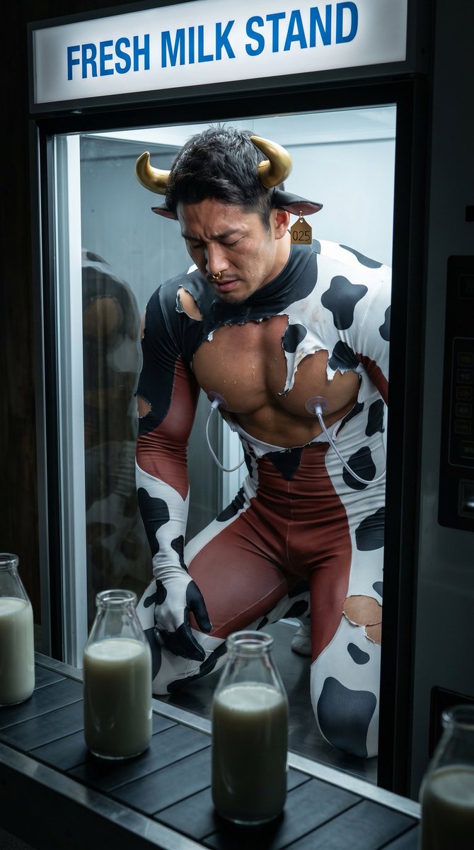 ghero_def's tweet photo. フレッシュなミルクいかがでしょうか？🐮

#AIhero
#gay https://t.co/sNdNtT6NPI