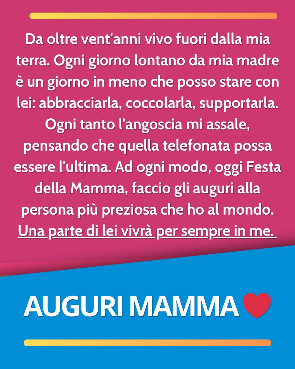 Auguri Mamma ❤️

#Festadellamamma #10maggio #Mamma #BuonaDomenica #AuguriMamma