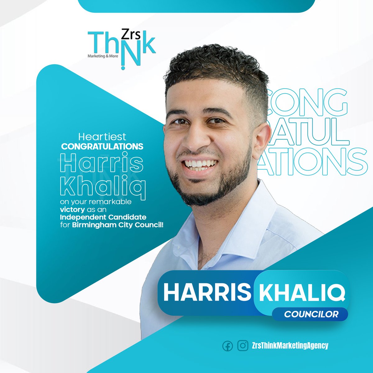 ZrsThinkMA's tweet photo. Wishing you great success in serving the community with dedication, honesty, and leadership.
May this victory bring positive change and progress for everyone.

Best Wishes from
✨ ZrsThink Marketing Agency✨

#HarrisKhaliq #Congratulations #IndependentCandidate #ZrsThinkMarketing https://t.co/Skst3TPZrw