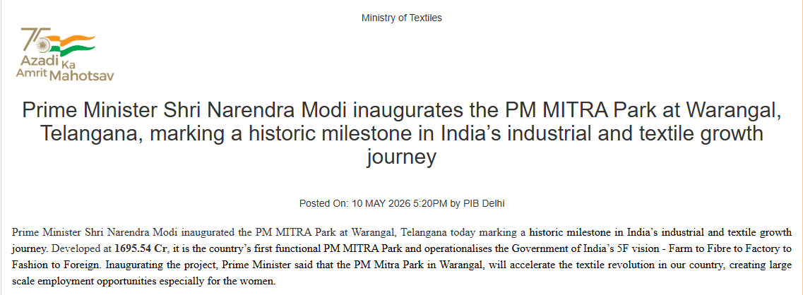 Ministry of Textiles tweet media