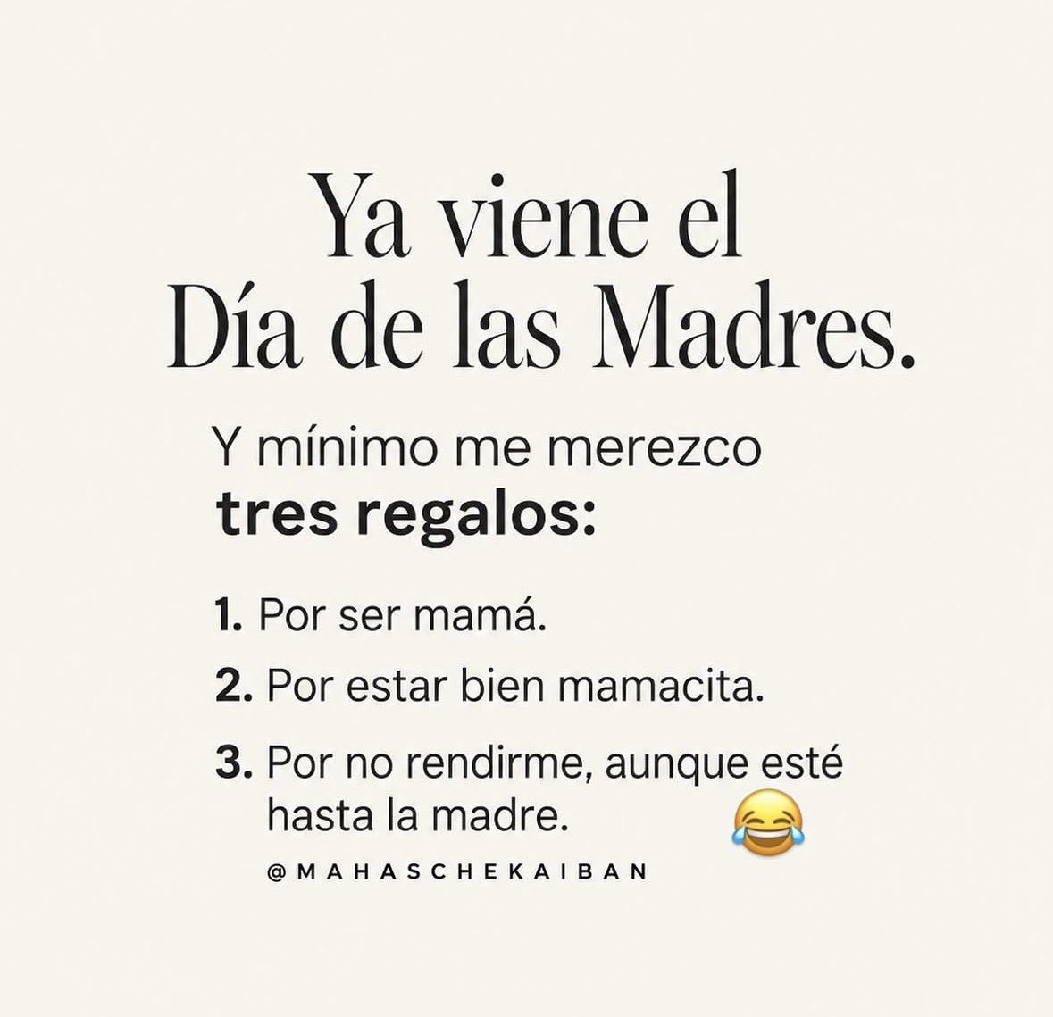 Es correcto!! Más la 3ra … 😂 #DíaDeLasMadres