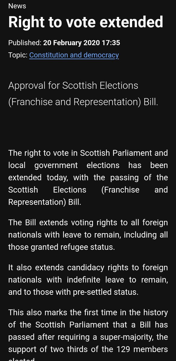 Foreign refugees who've been in the country 3 months can vote for foreigners on temporary visas. Absolutely insane. 

Foreigners elect foreigners to British parliament.

The same people who allow this will bleat about "foreign interference in UK elections" when Elon Musk tweets,
