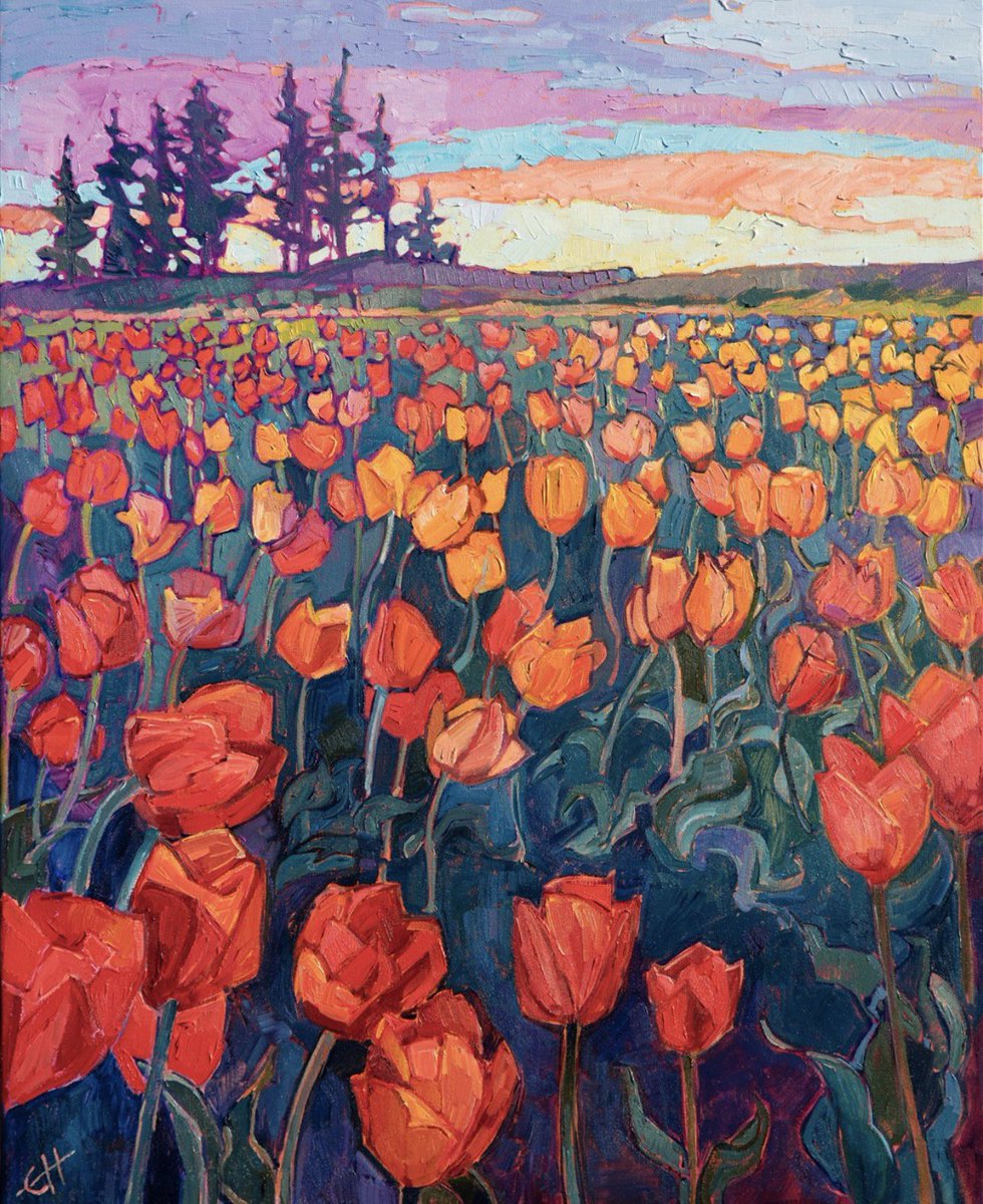 .
Artist: Erin Hanson
Happy Mother’s Day ❤️

“Cascade of Tulips”