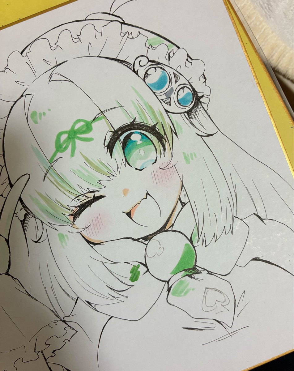うん年前に描いて、線画失敗したからコピックの試し塗りとかに使ってるんですが、
結構気に入ってるメロめろなのでリメイクしたいなぁ…🍈🍈