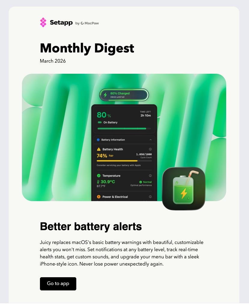 Juicy Battery App tweet media