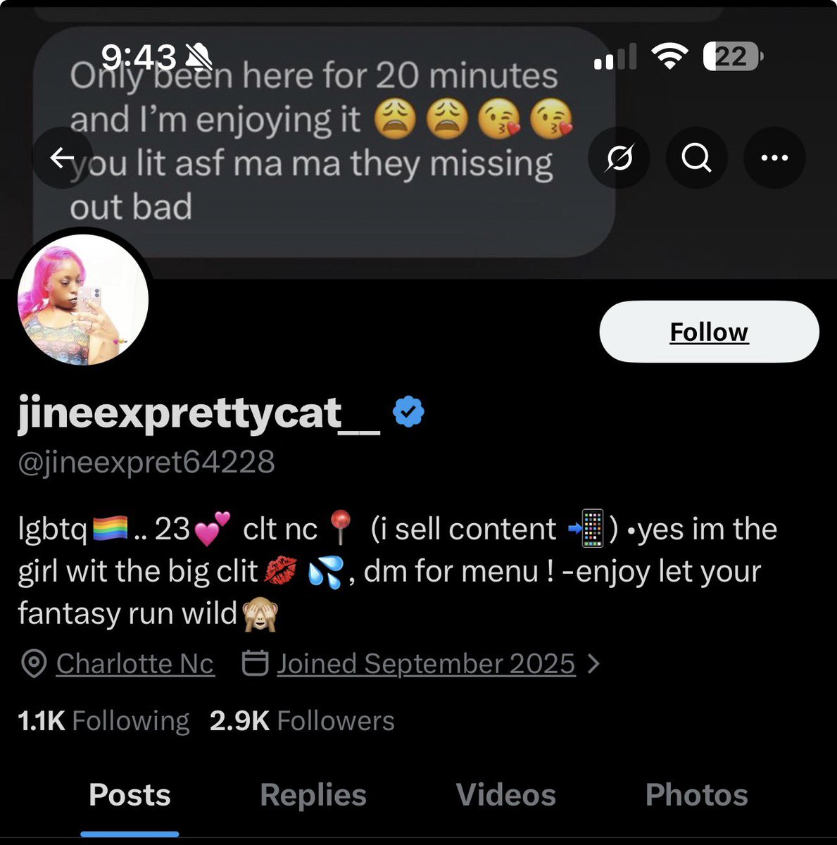 XhillNo's tweet photo. Do Not Book, If U Scam U get Exposed‼️, She scammin for $16😂 Brokie #clt #meetups #ncfreaks https://t.co/1mwjYpd7gj