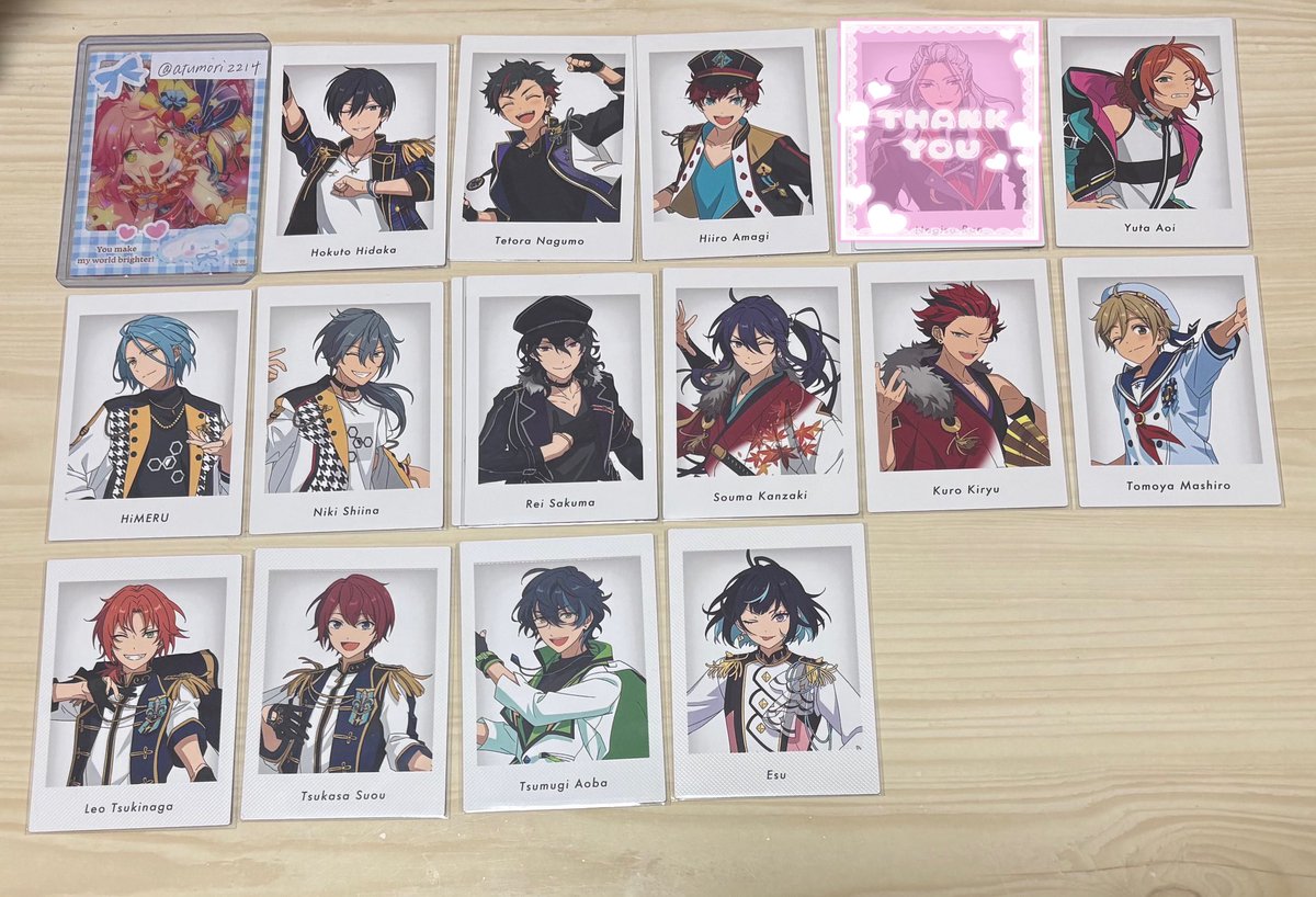 交換】 あんスタ ぱしゃっつ 10周年 特典 〈譲〉英智 弓弦 北斗 スバル