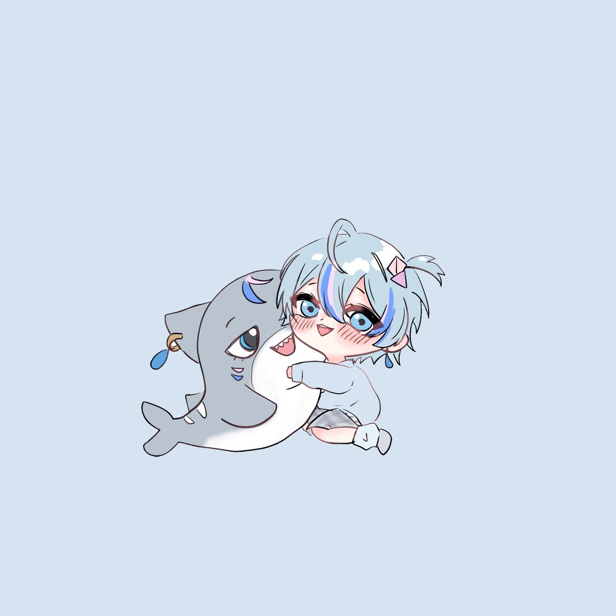 ここサメとこさ🦈☔️ #こさめの絵 #シクスフォト