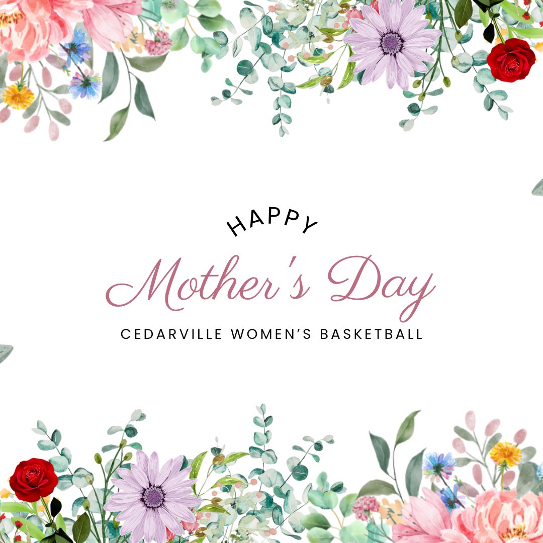 CedarvilleWBB's tweet photo. We’re so grateful for the mothers in our lives 💕 
We are so blessed to have you in our lives! 
Happy Mother’s Day!!💕

#CedarvilleWBB | #mothersday❤️  | #happymothersday https://t.co/aUUhupyk5r