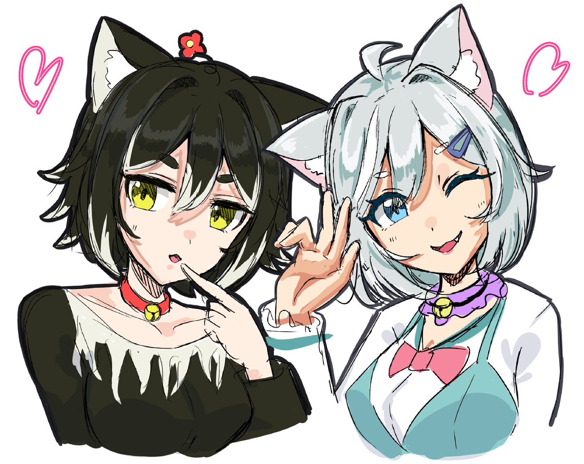 houri_sh's tweet photo. ねこわたのオリキャラFA https://t.co/nA1UlLveFr