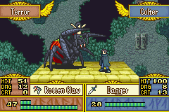 fluteHunterG's tweet photo. 改造ファイアーエムブレム　Fire emblem Andaron saga を遊んでいます。魔物グラフィックを改造して、これって女性の下半身を蜘蛛になっているアラクネというモンスター娘ですよね。すごい改造。 https://t.co/cKJbqiAURf