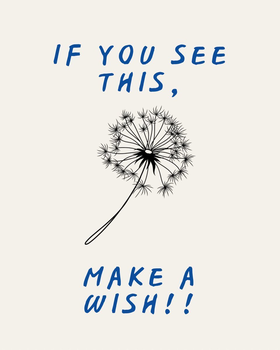 Make a wish under this post and watch it come true