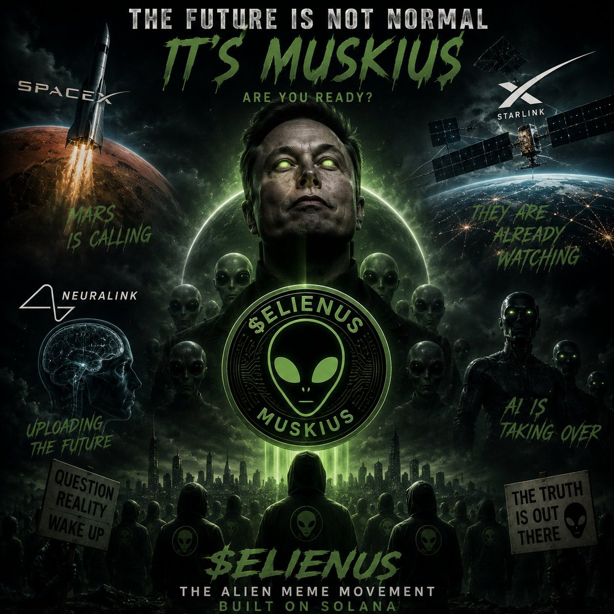 efhamsa7's tweet photo. @ElonMuskPDA Not saying aliens are real… 👽

But a Solana meme coin called $ELIENUS showing up during the AI + Mars era feels oddly on-brand 😂🚀

yrKmZe5x2YBp1P6ufKLUCNifPbqxwHiwsbfDRWBpump https://t.co/3SmSCO11aZ