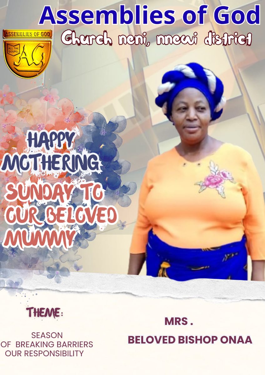 BISHOPONAA's tweet photo. Thank YOU for being a wonderful wife and Mum to our lovely children over the years.
 GOD BLESS ALL GOOD AND GODLY MOTHERS. 
HAPPY MOTHERING SUNDAY https://t.co/tjoDwUZU7g