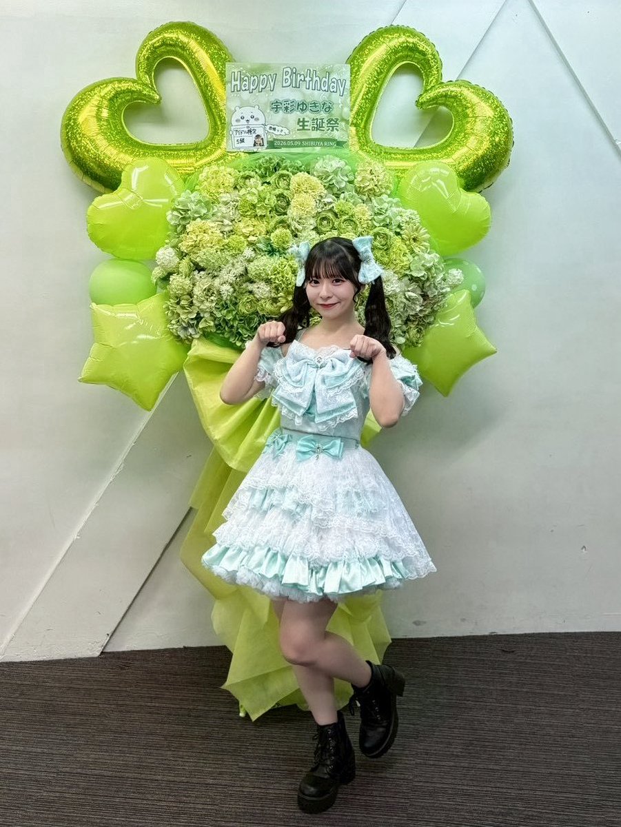 先日、SHIBUYARINGに宇彩ゆきな様 へフラワースタンドをお届けしました