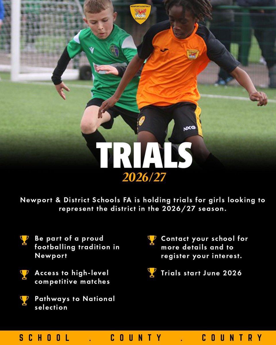 Newport & District Schools FA Official tweet media