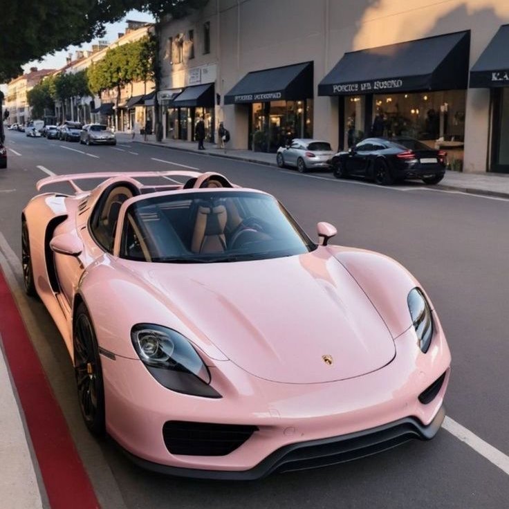 wave_forme's tweet photo. This pink Porsche 918 isn't just a car; it's a statement. A fusion of elegance and power, blurring the lines between art and machine. 🌸💨 https://t.co/l7ACTcGwQS