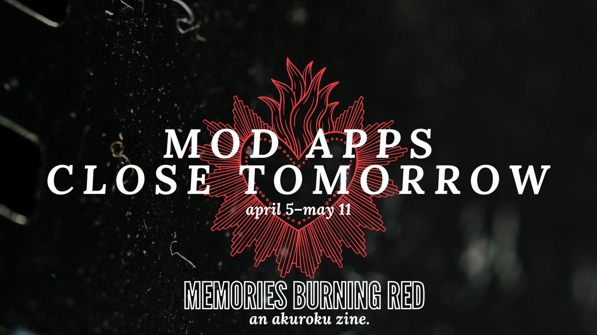 Memories Burning Red: An Akuroku Zine tweet media