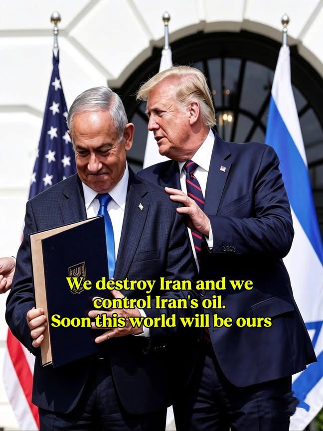 Fridman111063's tweet photo. 𝐓𝐫𝐮𝐦𝐩 𝐚𝐧𝐝 𝐍𝐞𝐭𝐚𝐧𝐲𝐚𝐡𝐮'𝐬 𝐢𝐝𝐞𝐚𝐥𝐬: We destroy Iran and we control Iran's oil. Soon this world will be ours. Do they think the world would run normally if only they were alive?
#fyp #fbpro #warworld https://t.co/FMCTk6MH3C