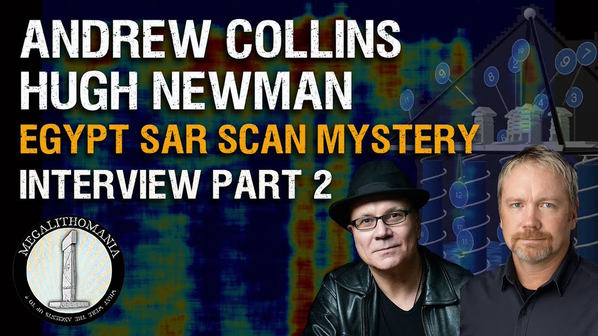 MEGALITHOMANIA's tweet photo. The Egypt SAR Scan Mystery Deepens | Interview Part 2 | @AndrewBCollins & @HughNewmanUK
https://t.co/1onOSUFyvS
Update with #AndrewCollins and @HughNewmanUK from on the stunning discoveries under the #Giza Plateau from the #KhafreResearchProject, highlighting the data which has shown that the Osiris Shaft was picked up by this technology, proving that the original conclusions could be valid.
The team discuss the new discovery and how it can be moved forward into the future. Andrew outlines some ancient myths relating to the Tomb of the Birds, the Halls of Amenti and the fabled Hall of Records, and looks at the connections to the Taş Tepeler culture of southeast Turkey.