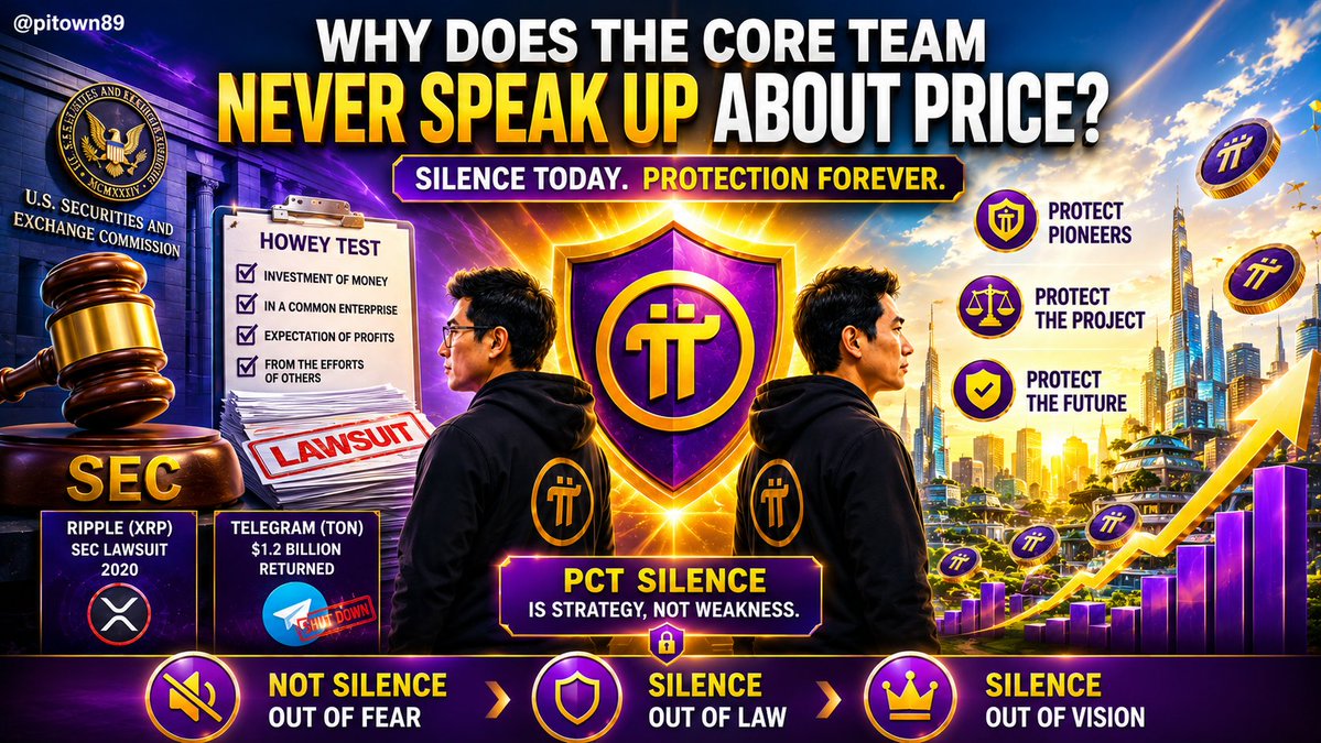 🔥🤨 MANY PIONEERS WONDER 👀 WHY DOES THE CORE TEAM NEVER SPEAK UP ABOUT PRICE? 🤔❓
---
This is a question that most Pioneers have asked themselves at least once.

And the answer doesn't lie in the fact that they don't know – it lies somewhere that very few people think to look.