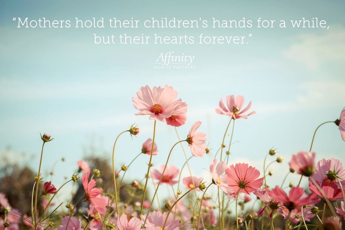 AffinityWP2017's tweet photo. Today, we celebrate the love, strength, wisdom, and care that mothers bring to our lives every day. Happy Mother's Day from all of us at Affinity Wealth Partners! https://t.co/vvbkM9UzYc