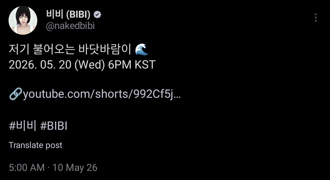 Bibi updates tweet media
