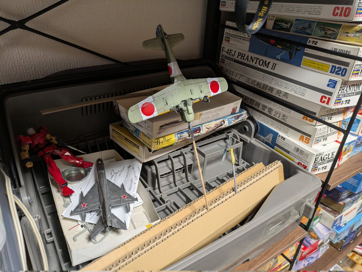 天狼春のプラまつり2026 #経過 ハセガワ 1/72 四式戦闘機 疾風 尻に火