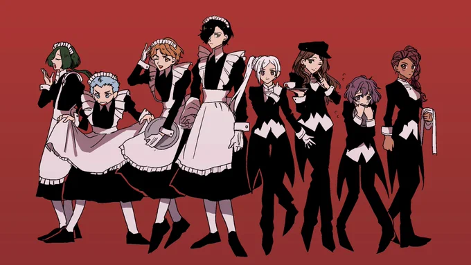 #FE3H The Black Eagles maid cafe rp for maid day!