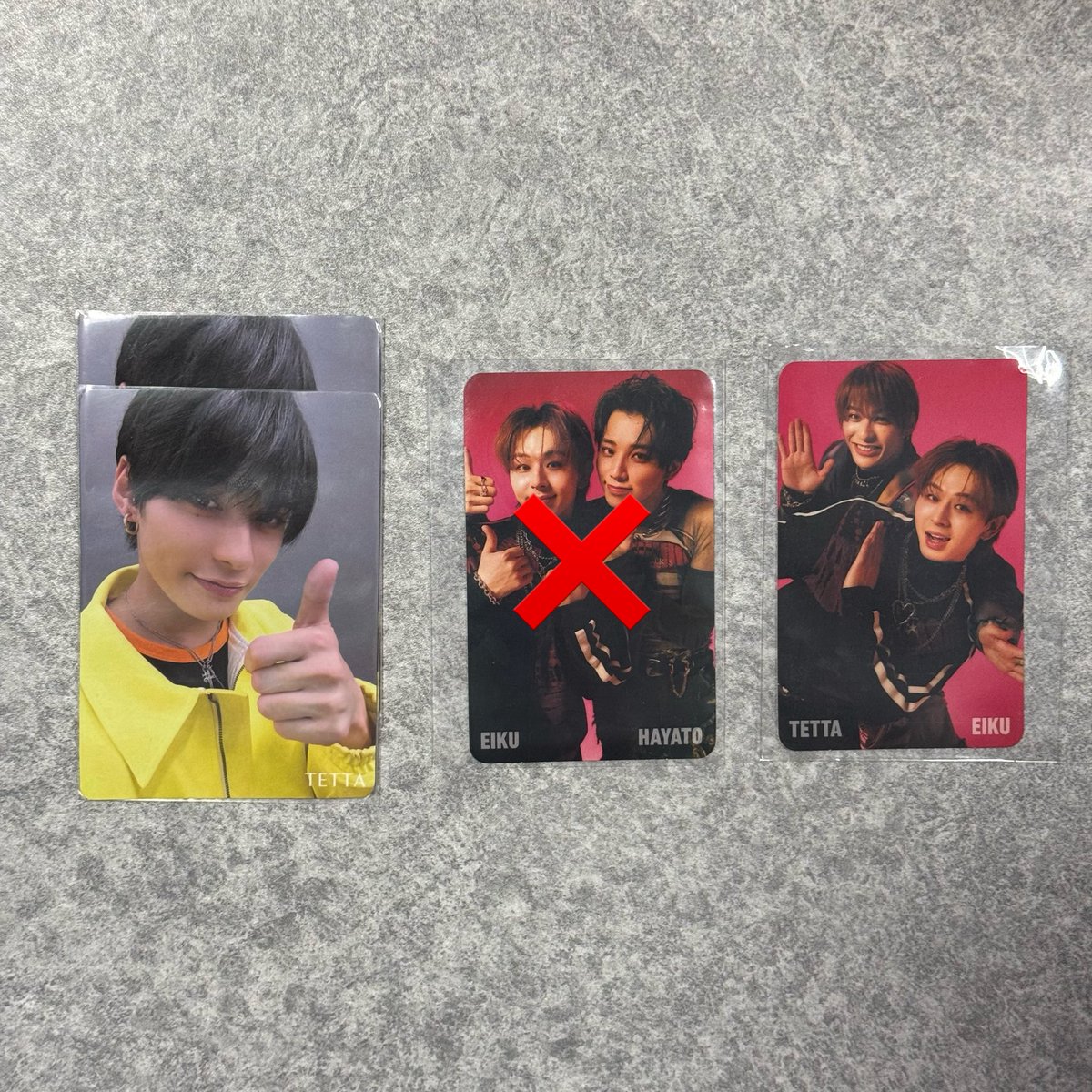 bt___mi_'s tweet photo. ONE N' ONLY ワンエン WARAiNA 封入トレカ交換

【譲】画像

【求】EIKU タワレコ ＞HMV
        EIKU関連(過去物可能)

交換優先でソロに関しては譲りのみも可能です。
5/30シリイベ優先  又は郵送
お心当たりのある方は
ご連絡お願いいたします🙇🏻‍♀️

 #ワンエン交換 https://t.co/Etapm2GRZV